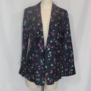 Racil Floral navy  Floral  front open Blazer  Jacket 2 pockets size 36/small